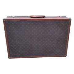 Louis Vuitton Vintage Monogramm Canvas Alzer 70 Trunk Gepäcktasche aus Segeltuch