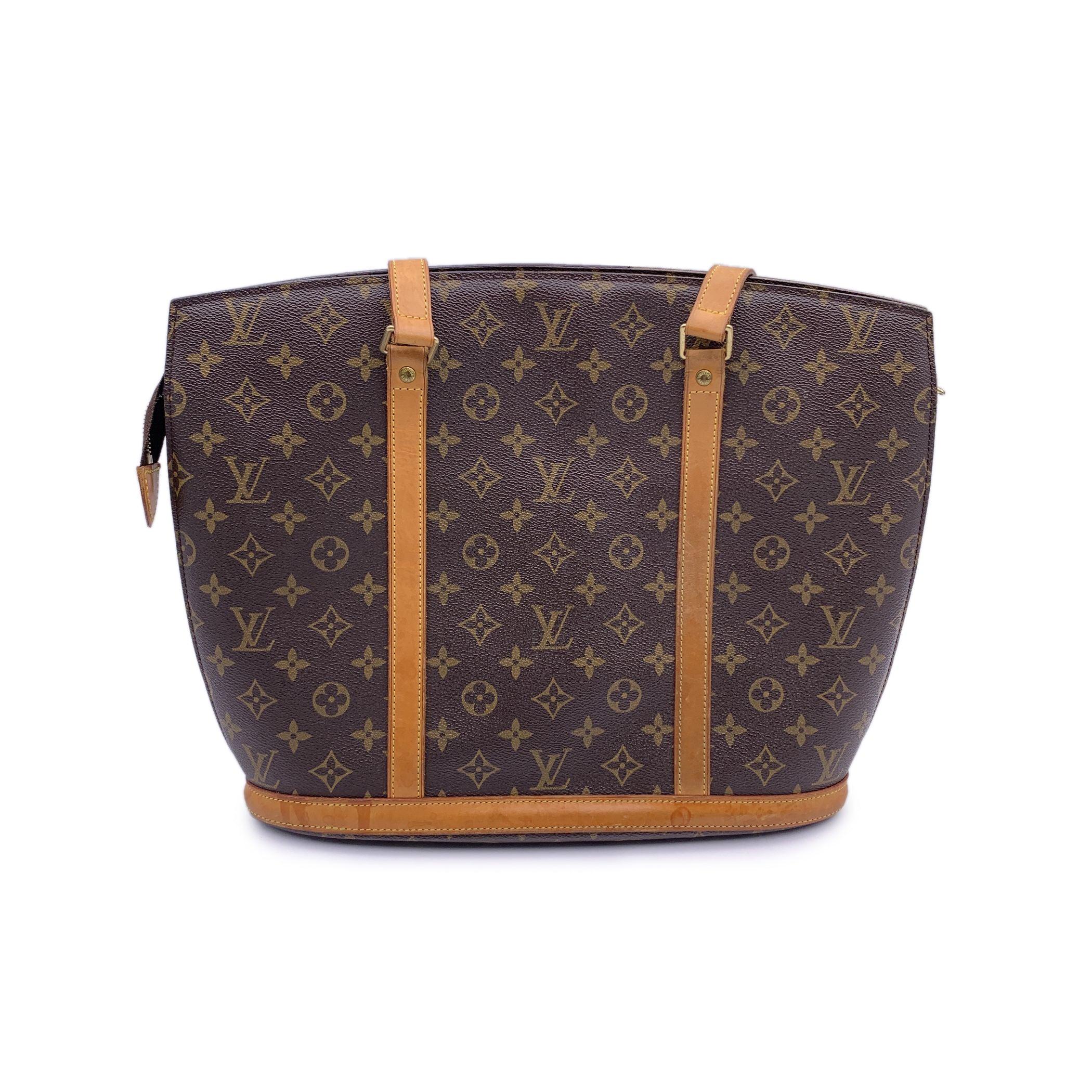 Black Louis Vuitton Vintage Monogram Canvas Babylone Tote Bag For Sale