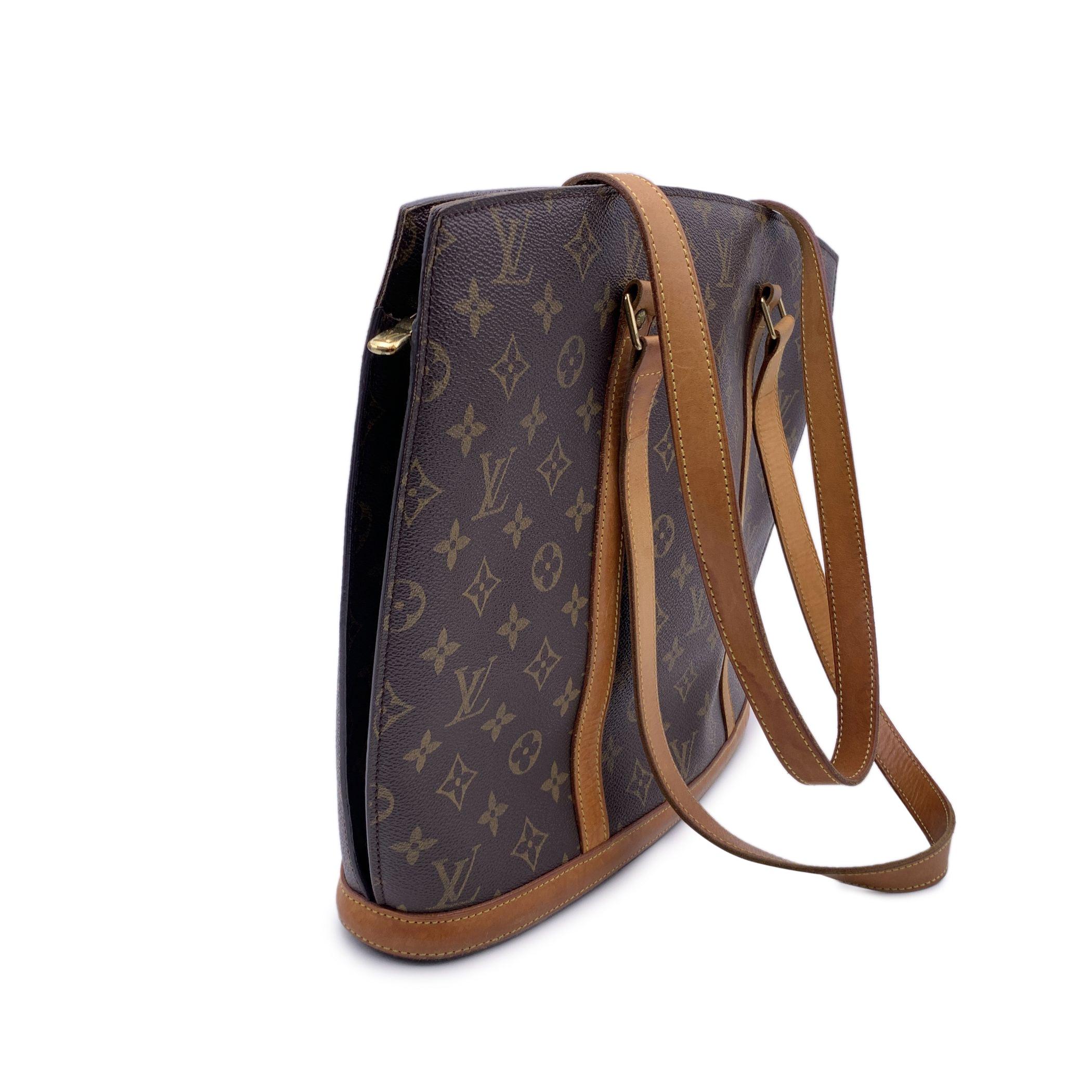 Louis Vuitton Vintage Monogram Canvas Babylone Tote Bag In Good Condition For Sale In Rome, Rome