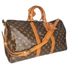 Louis Vuitton Vintage Monogramm Canvas Bandouliere Keepall 45, Vintage