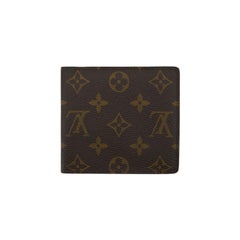 Louis Vuitton Vintage Monogram Canvas Bifold Square Card Wallet