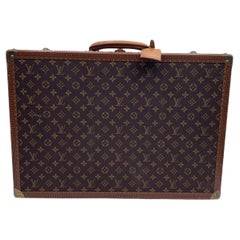 Louis Vuitton Vintage Monogram Canvas Bisten 60 Trunk Luggage Bag