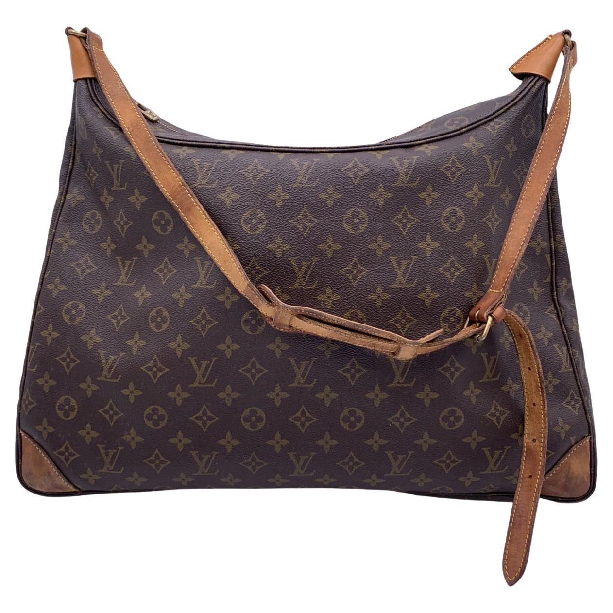 Louis Vuitton Giant Monogram Reversible Double Zip Messenger Bag Brown