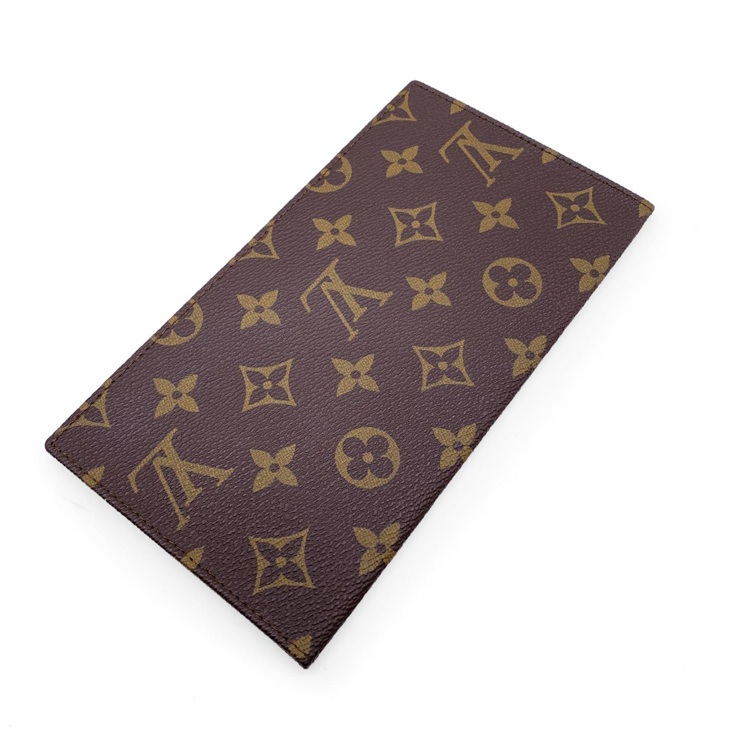 Louis Vuitton Vintage Monogram Canvas Checkbook Holder Wallet In Good Condition In Rome, Rome