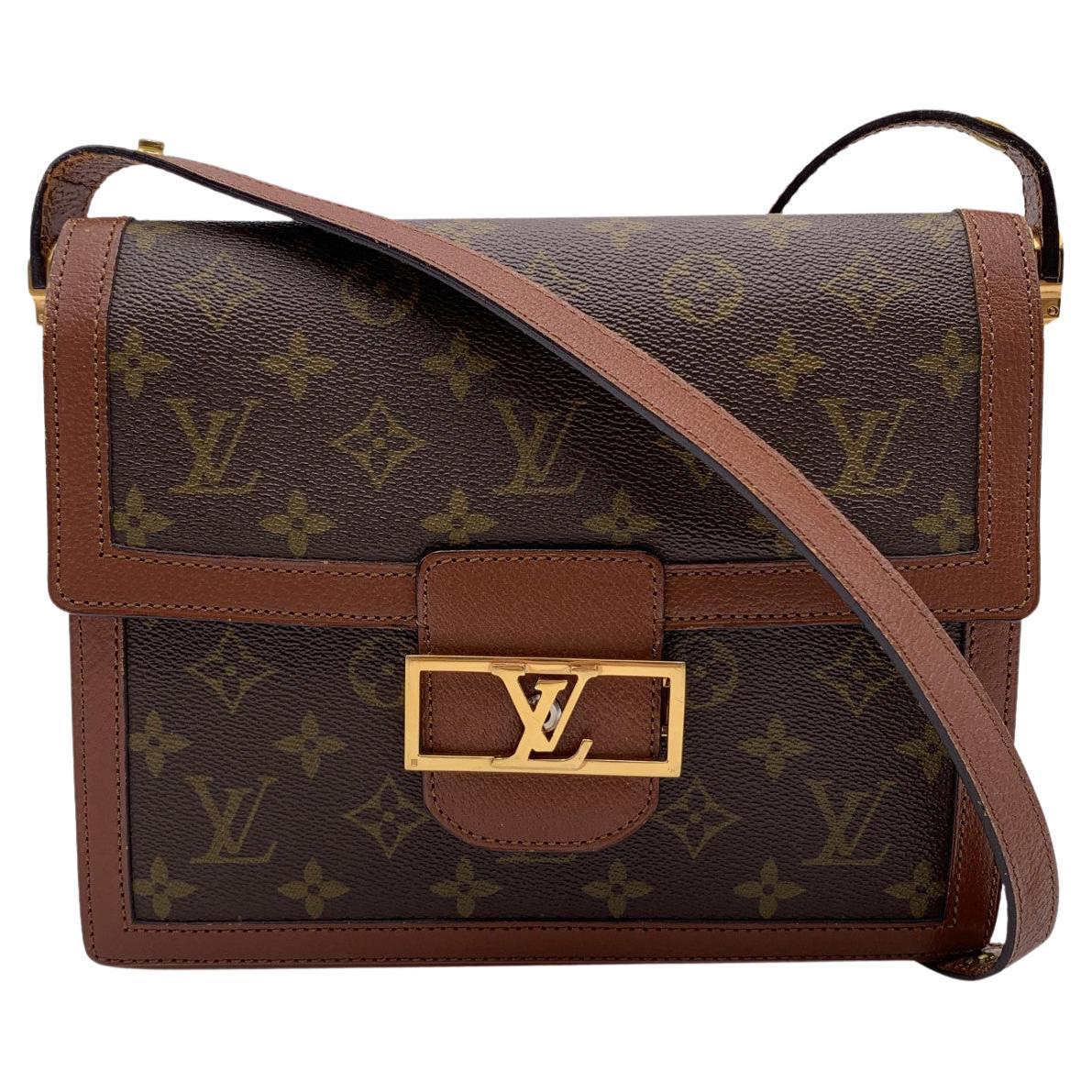 Louis Vuitton Brown Monogram Leather Vintage Dauphine Sac Shoulder Bag at  1stDibs