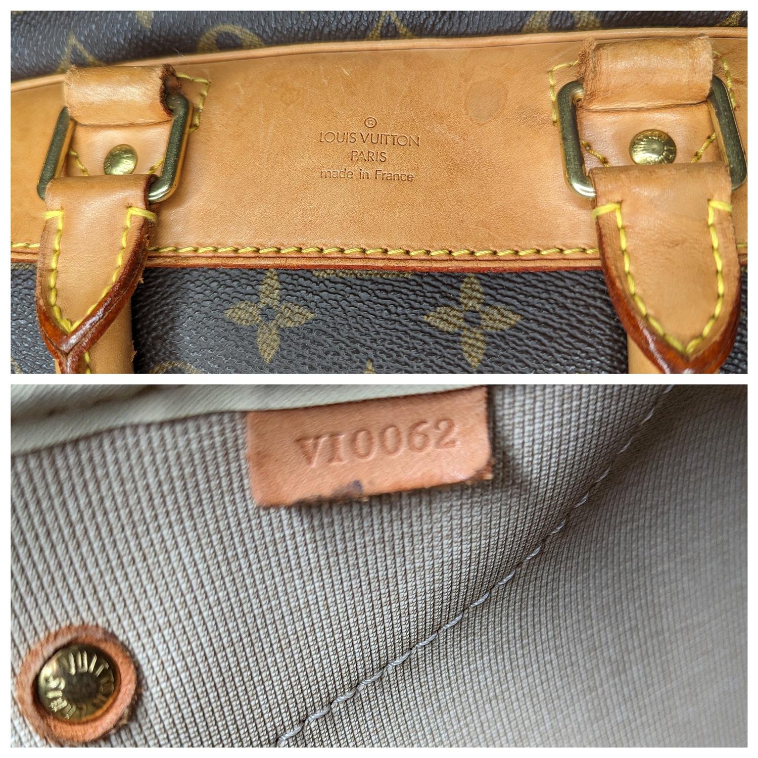 Women's or Men's Louis Vuitton Vintage Monogram Canvas Evasion Travel Bag For Sale