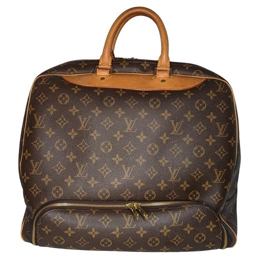 Sac de week end Louis Vuitton Sac de chasse en toile monogram cuir naturel, Gold Louis Vuitton Monogram Mat Stockton Tote Bag