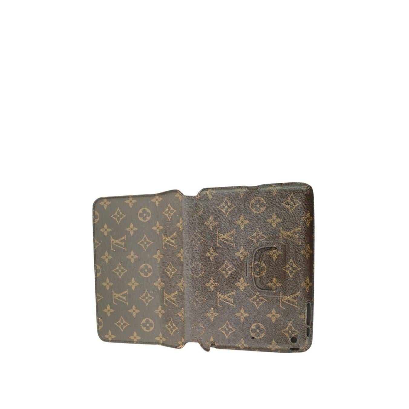 Femenino o masculino Funda folio de lona con monograma vintage Louis Vuitton para iPad Mini en venta