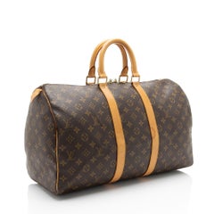 Louis Vuitton Vintage Monogram Canvas Keepall 45 Duffle