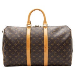 Louis Vuitton Vintage Monogram Canvas Keepall 45 Duffle