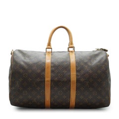 Louis Vuitton Vintage Monogram Canvas Keepall 45 Duffle Travel Bag