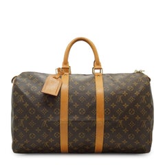 Louis Vuitton Vintage Monogram Canvas Keepall 45 Duffle Travel Bag