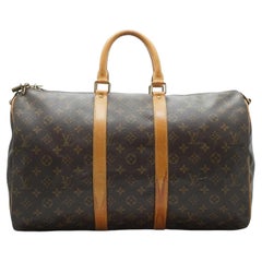 Louis Vuitton Vintage Monogram Canvas Keepall 45 Duffle Travel Bag