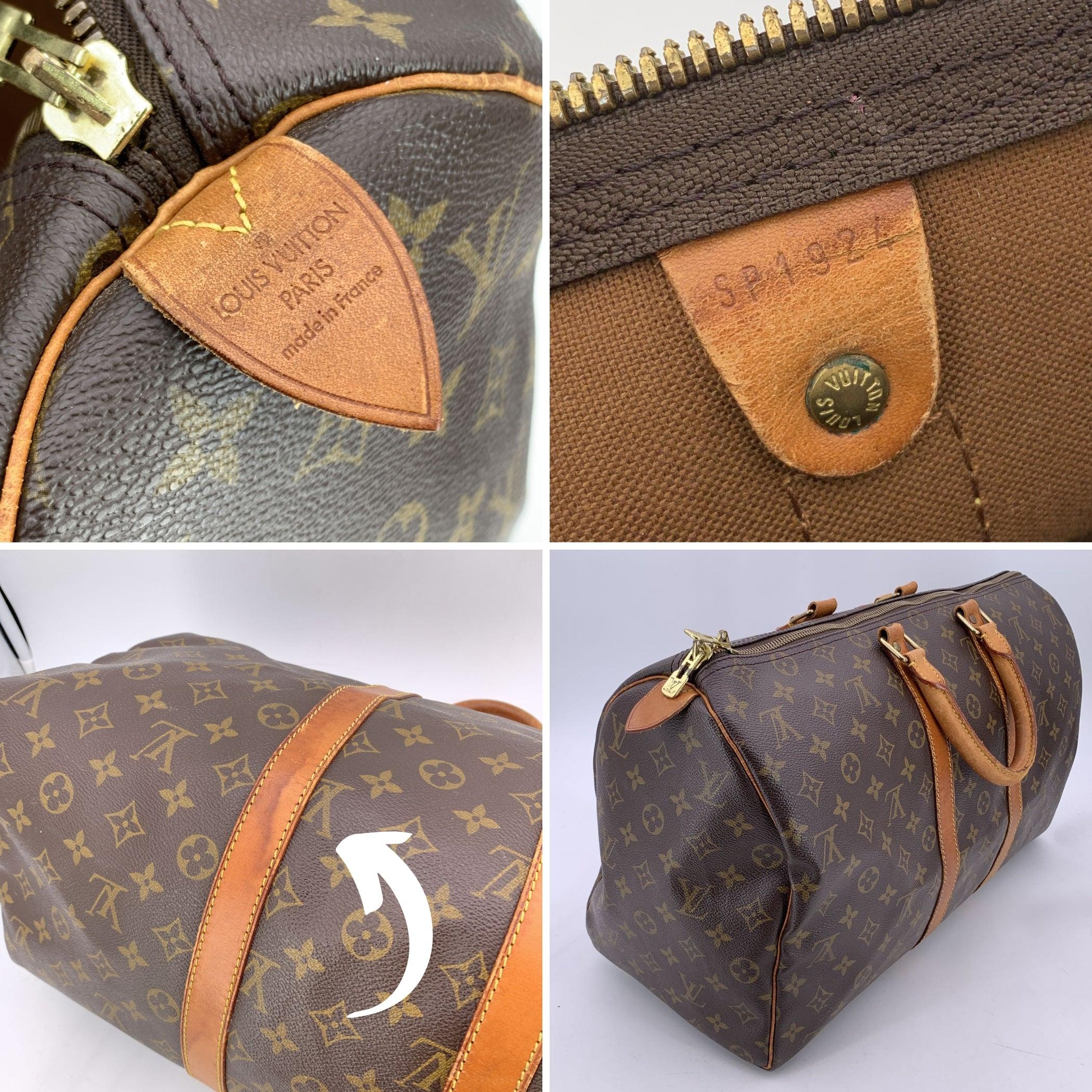 Louis Vuitton Vintage Monogram Canvas Keepall 45 Travel Duffel Bag In Good Condition In Rome, Rome