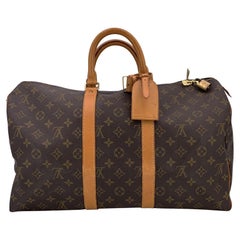Louis Vuitton Vintage Monogram Canvas Keepall 45 Travel Duffle Bag