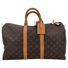 Louis Vuitton Vintage Monogram Canvas Keepall 45 Travel Duffle Bag