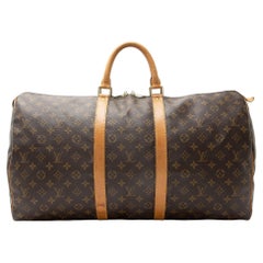 Louis Vuitton Vintage Monogram Canvas Keepall 55 Duffle
