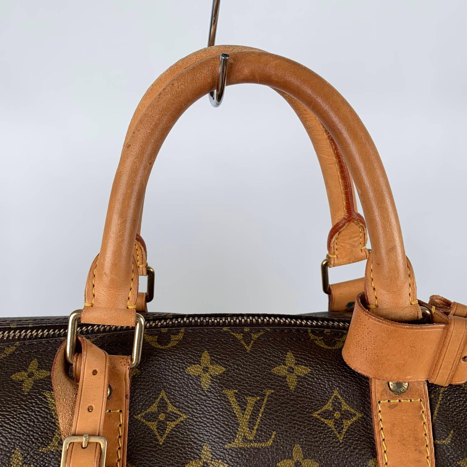 Louis Vuitton Vintage Monogram Canvas Keepall 55 Travel Bag In Good Condition In Rome, Rome