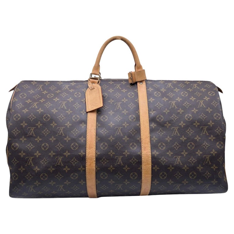 Louis Vuitton Keepall Duffle 60 Brown Canvas