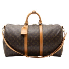 Louis Vuitton Vintage Monogram Canvas Keepall Bandouliere 50 Duffle