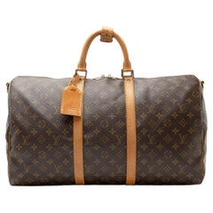 Louis Vuitton Vintage Monogram Canvas Keepall Bandouliere 50 Duffle
