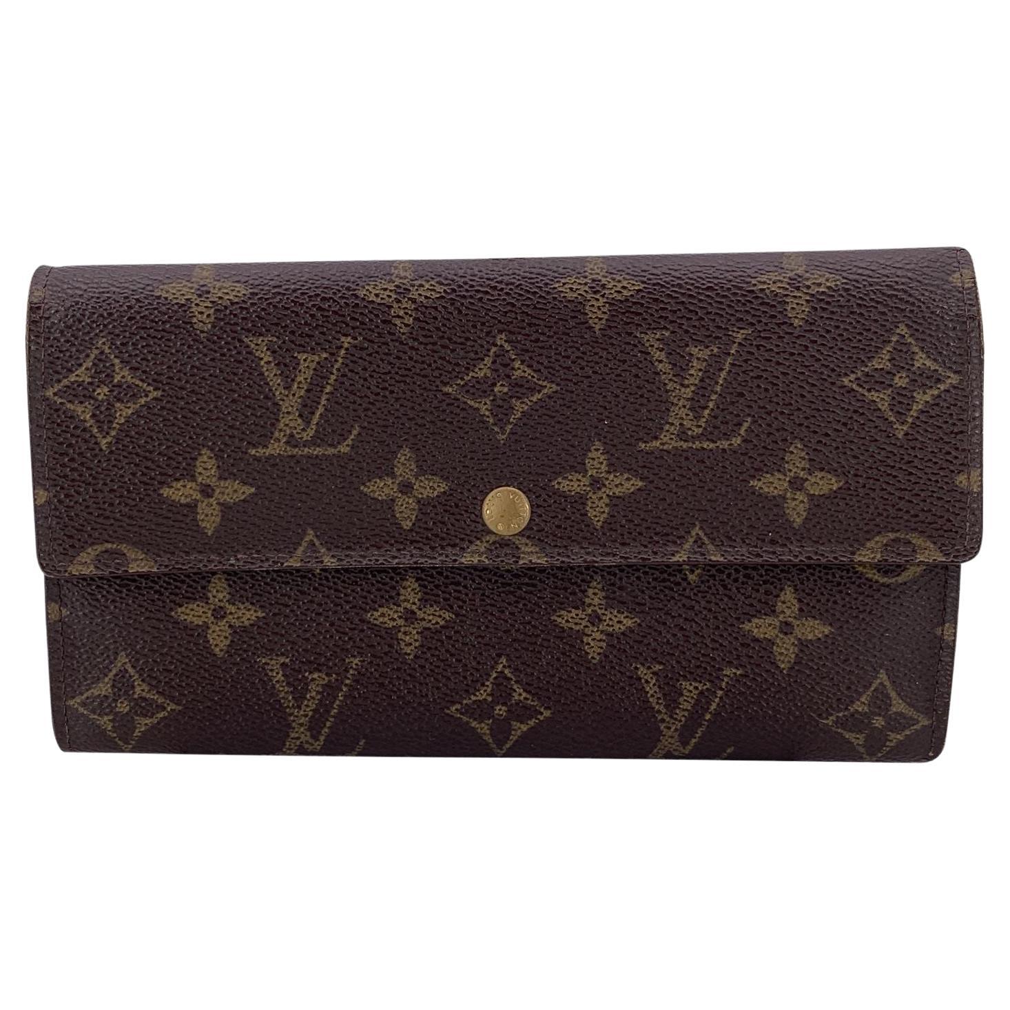 Louis Vuitton Vintage Monogram Canvas Long Continental Sarah Wallet