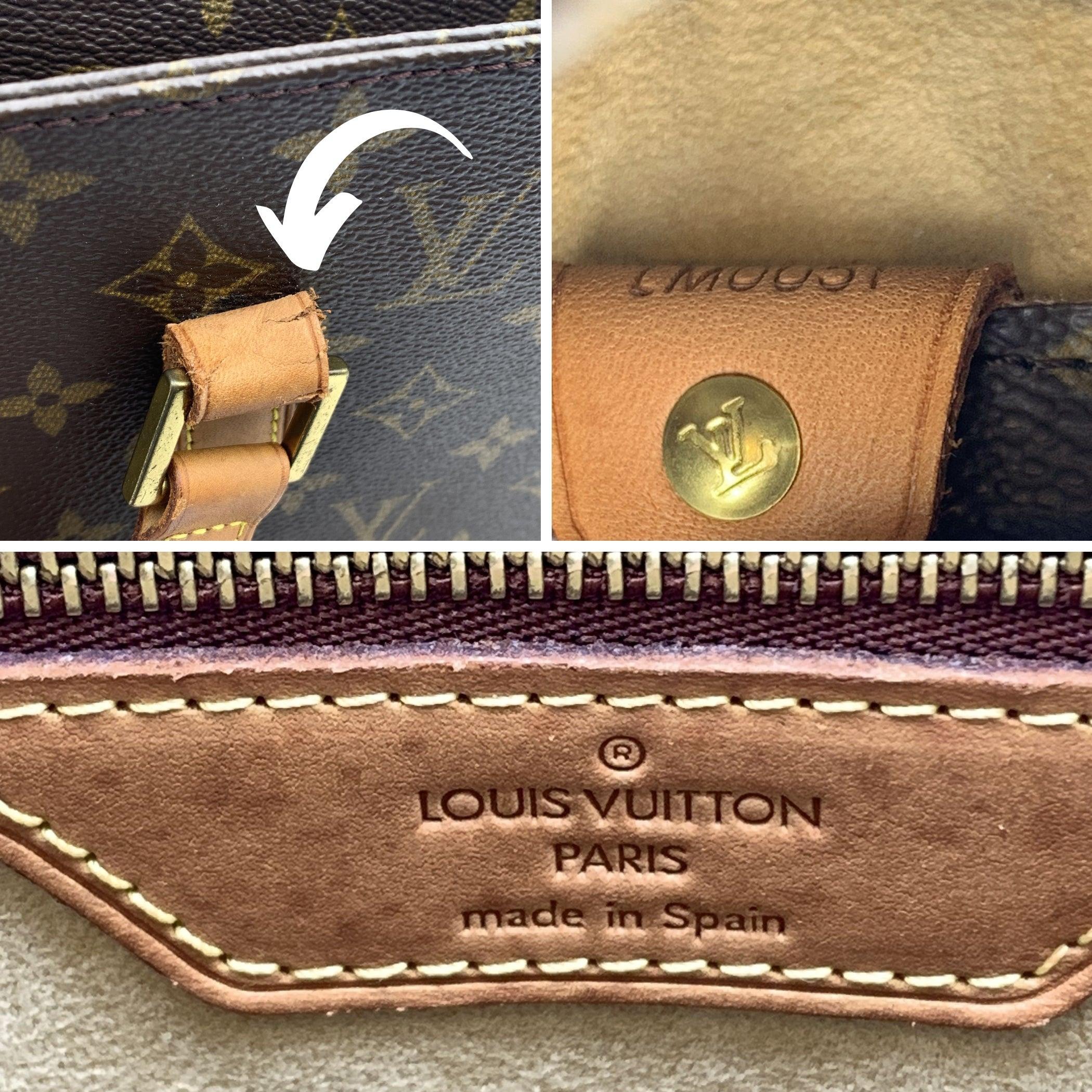 Louis Vuitton Vintage Monogramm Canvas Luco Tote Umhängetasche aus Segeltuch Damen im Angebot