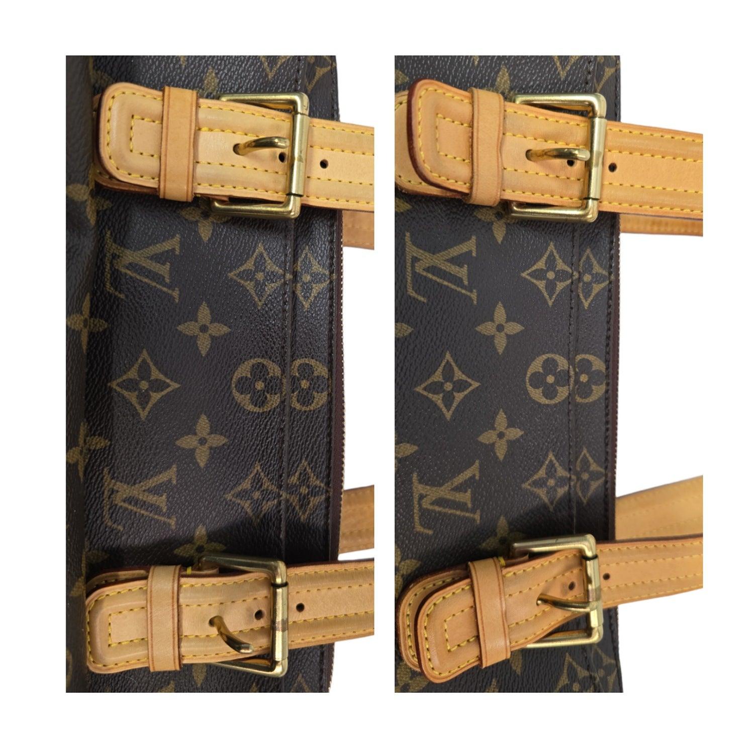 Louis Vuitton Vintage Monogrammierte Canvas Multiple-Cite Tasche aus Segeltuch im Angebot 4