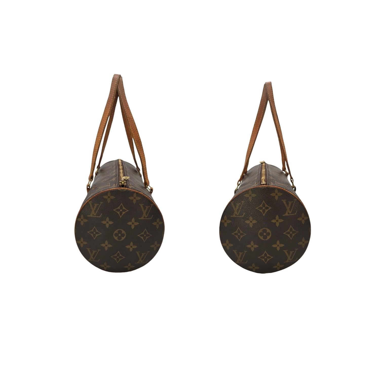 Black Louis Vuitton Vintage Monogram Canvas Papillon 30 Bag