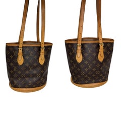 Louis Vuitton Vintage Monogram Canvas Petit Bucket w/ pouch