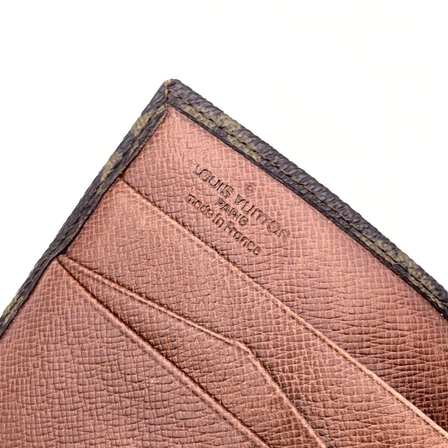 Louis Vuitton Vintage Monogram Canvas Pocket Double Flap Wallet 1