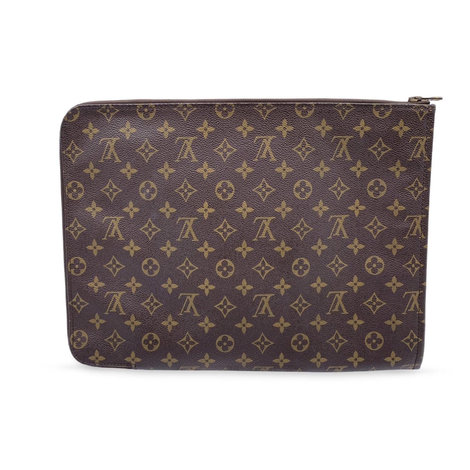 Louis Vuitton Vintage Monogram Canvas Portfolio Poche Documents Case In Good Condition In Rome, Rome