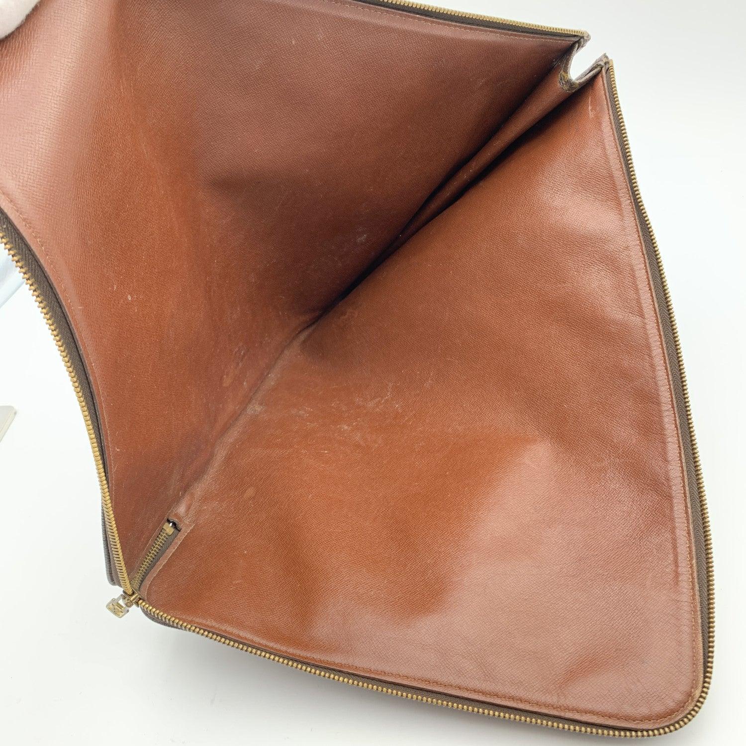 Women's Louis Vuitton Vintage Monogram Canvas Portfolio Poche Documents Case