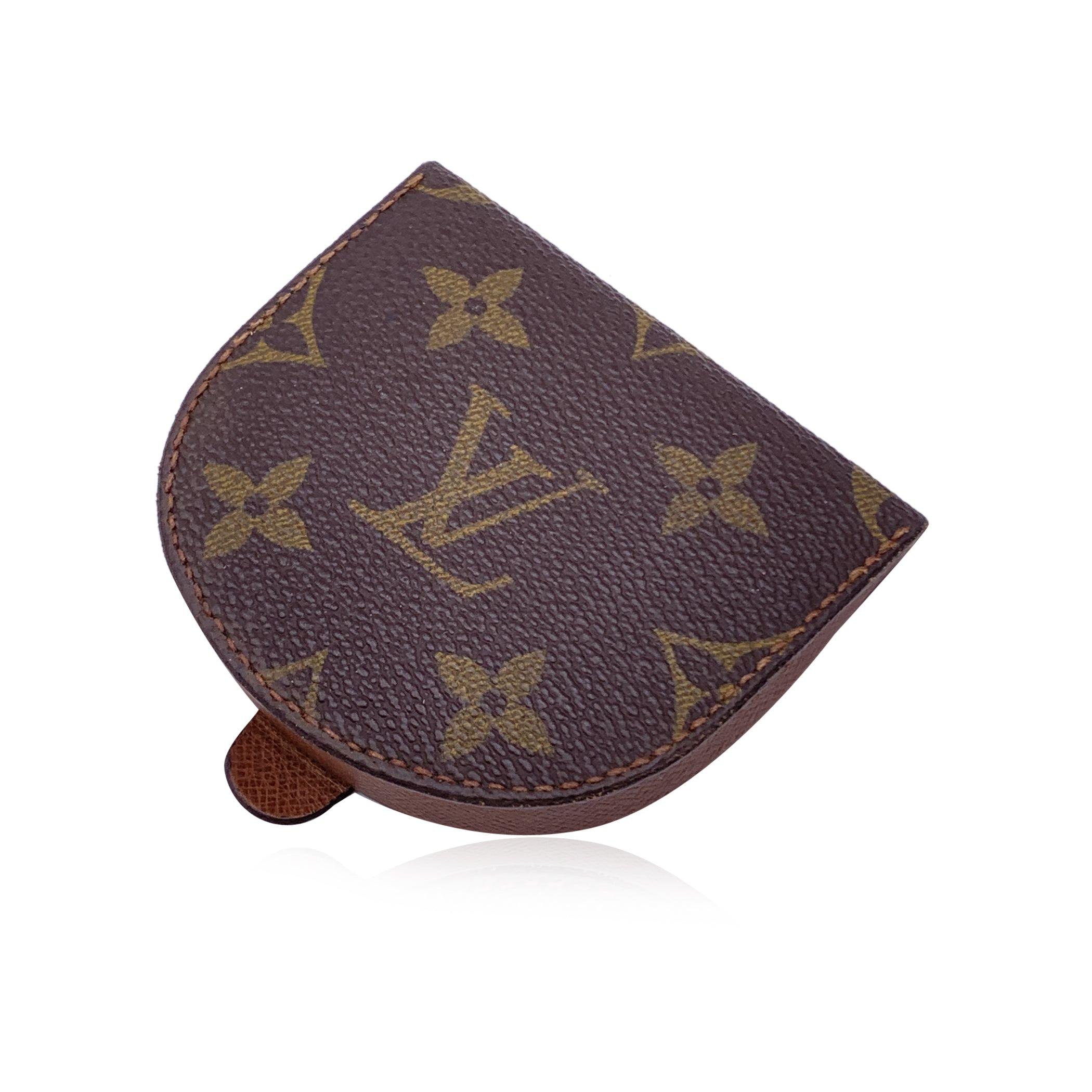 Black Louis Vuitton Vintage Monogram Canvas Portonet Cuvette Coin Purse