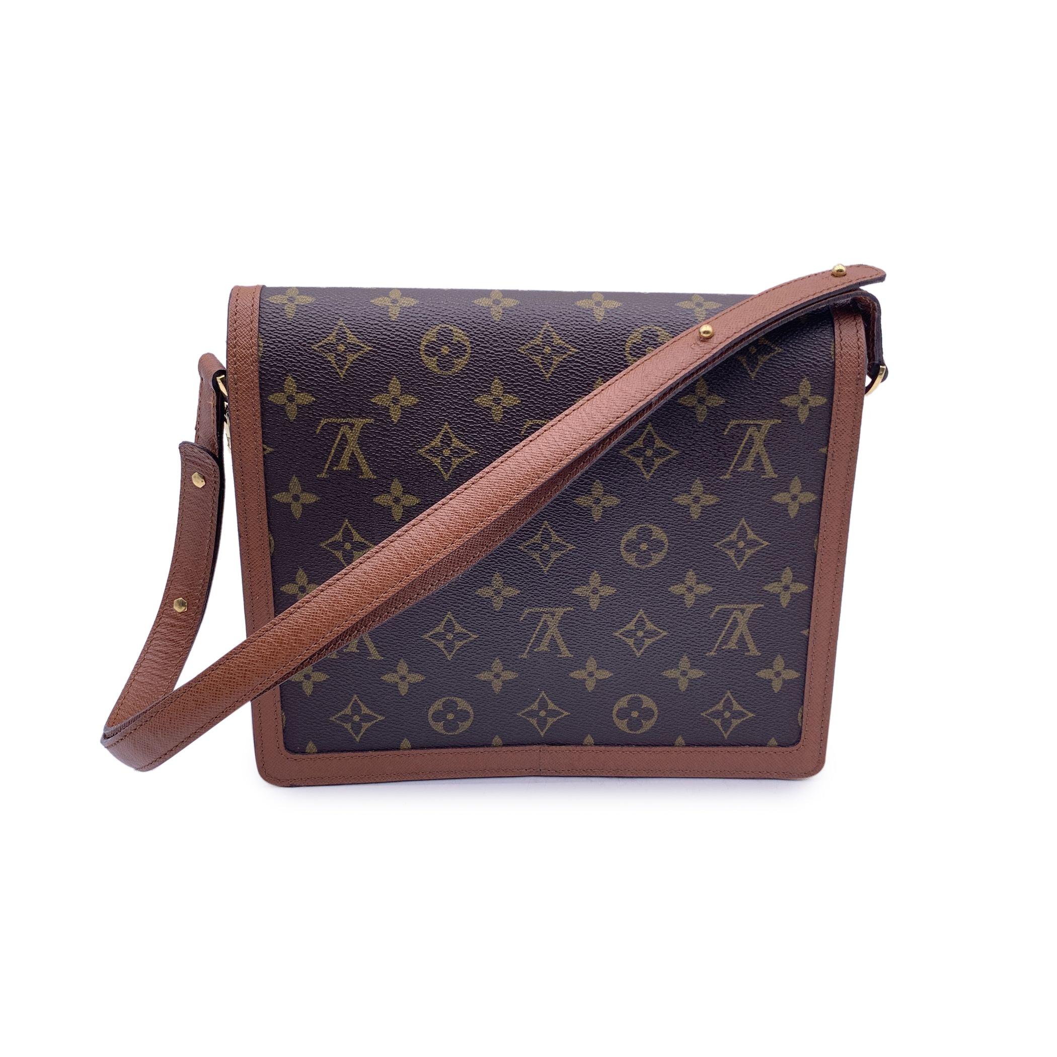 Black Louis Vuitton Vintage Monogram Canvas Raspail Box Shoulder Bag