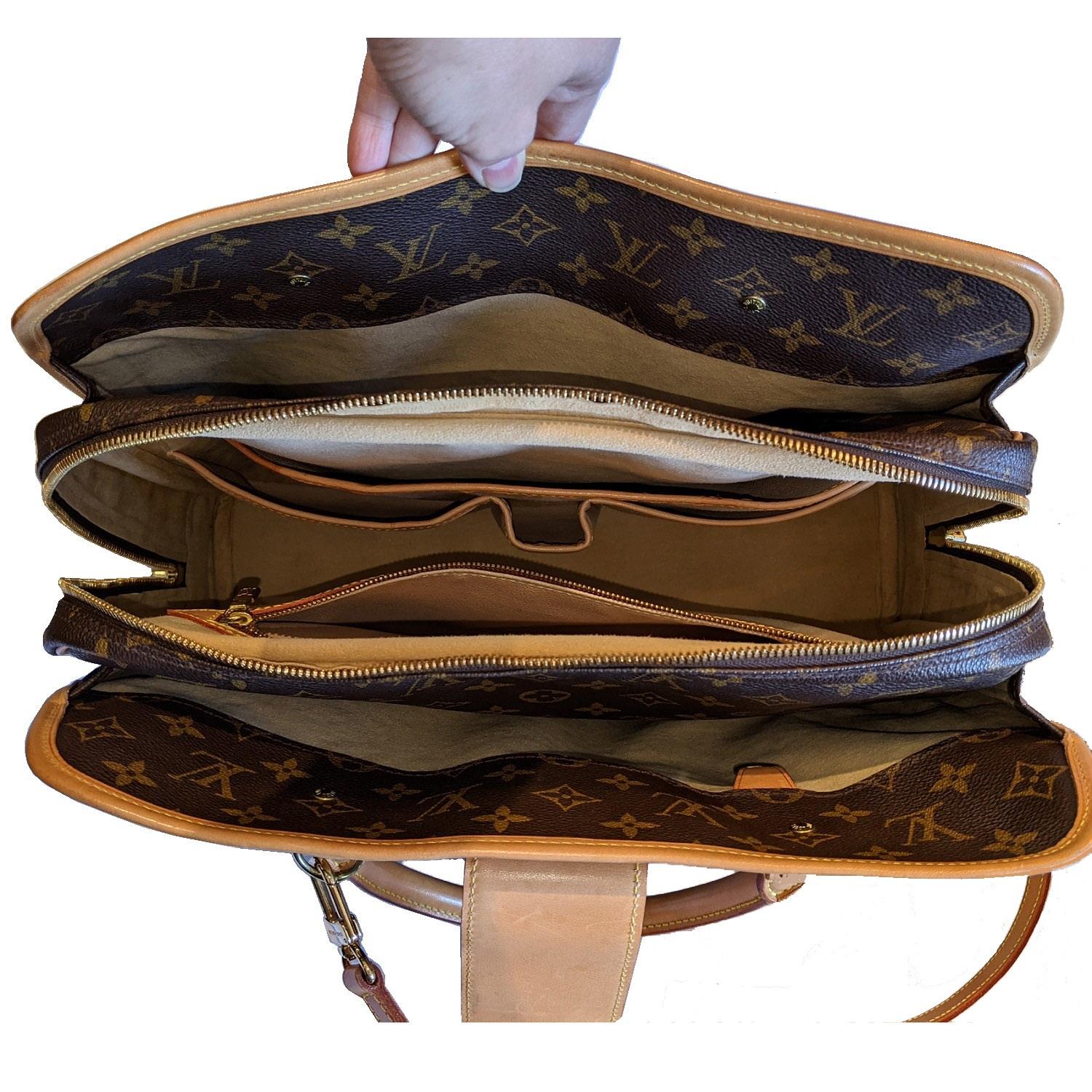 Louis Vuitton Vintage Monogramm Segeltuch Rivoli Schulranzen 2
