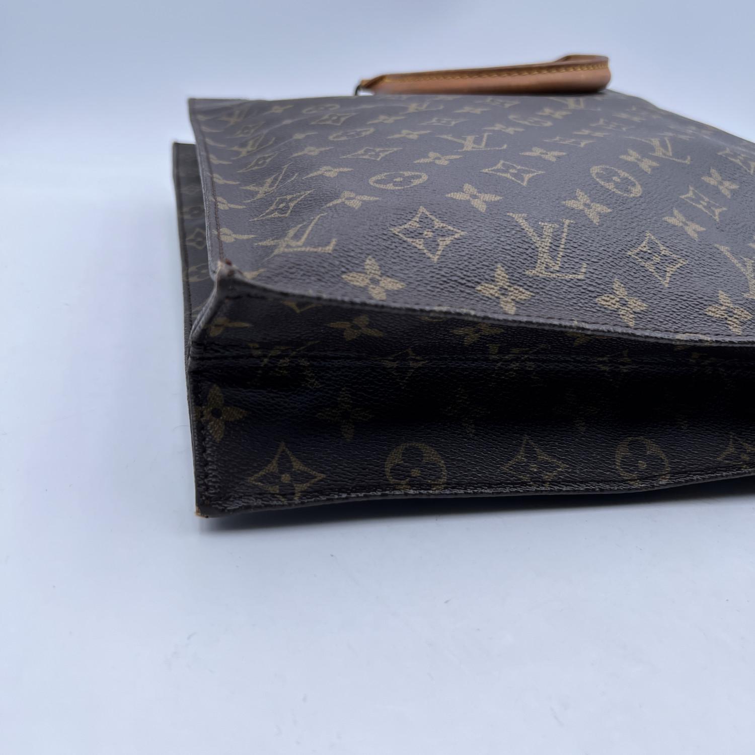 Louis Vuitton Vintage Monogram Canvas Sac Plat GM Tote Bag 1