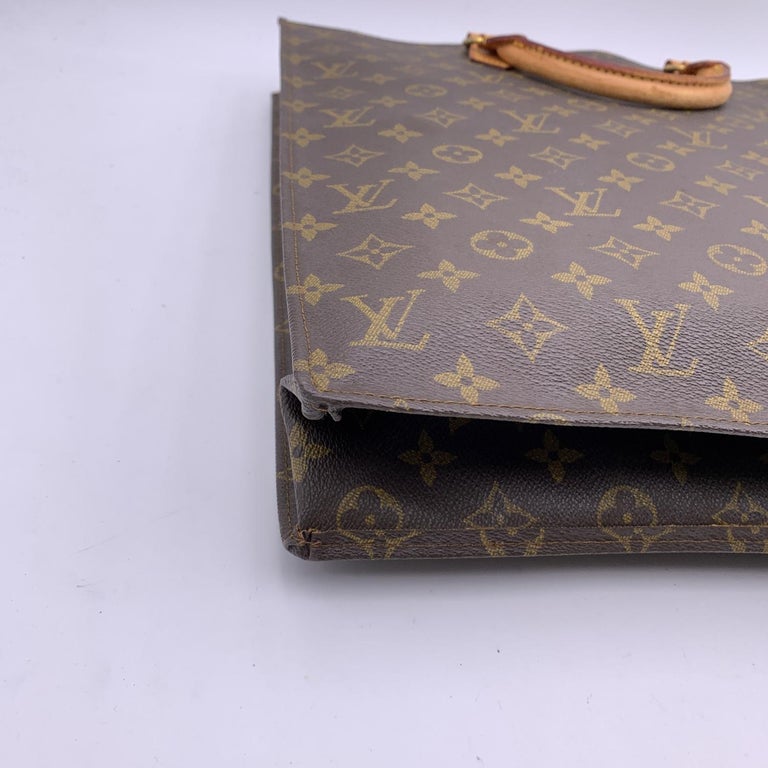 Louis Vuitton, Bags, Vintage Louis Vuitton Monogram Coated Canvas Sac Plat  Gm