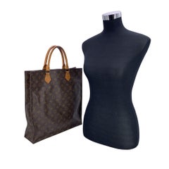 Louis Vuitton Vintage Monogram Canvas Sac Plat GM Tote Shopping Bag