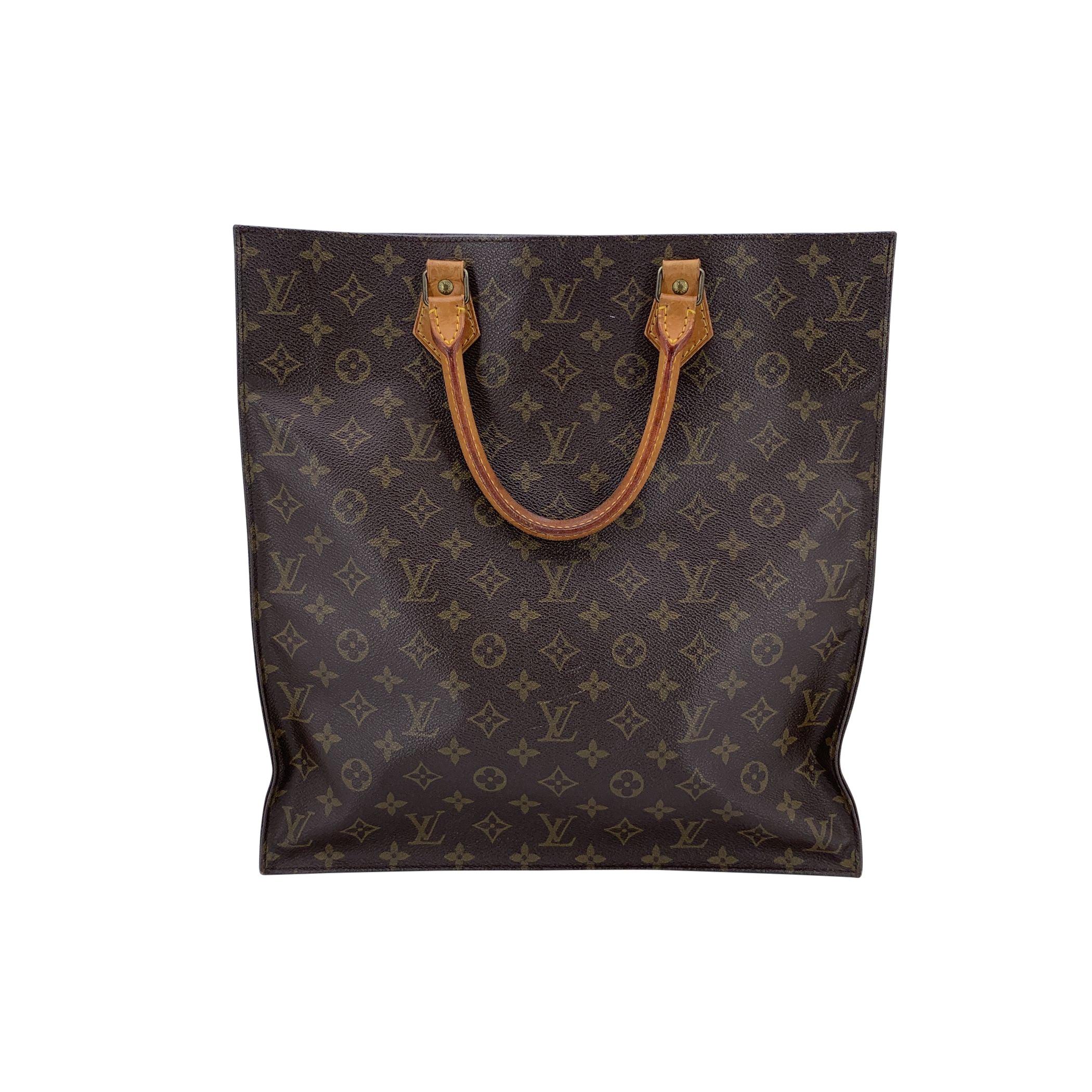 Noir Louis Vuitton Vintage Monogram Sac Plat GM Fourre-tout en vente