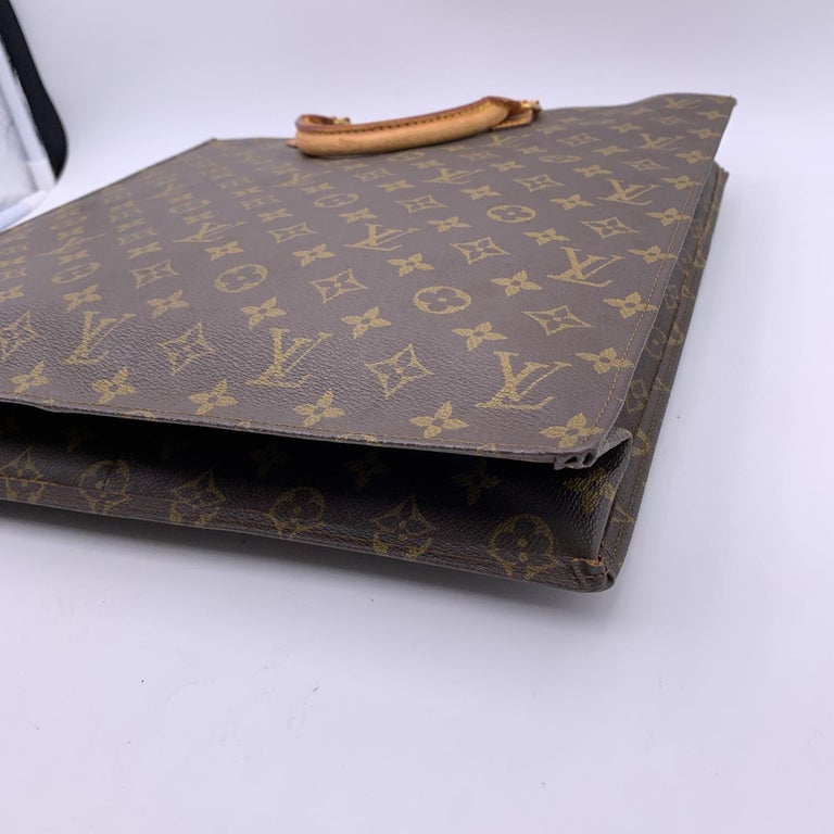 Louis Vuitton Vintage Monogram Sac Plat GM Tote Shopping Bag – OPA