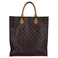 Louis Vuitton Vintage Monogram Canvas Sac Plat GM Tote Shopping Bag