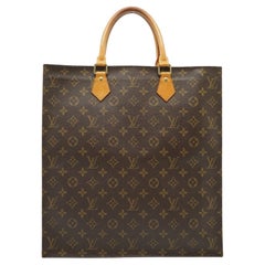 Louis Vuitton Vintage Monogram Canvas Sac Plat Tote Bag Shopper