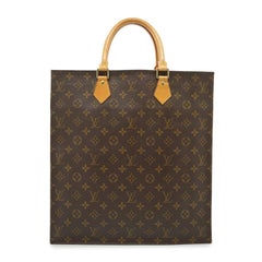 Louis Vuitton Vintage Monogram Canvas Sac Plat Tote Shopping Bag