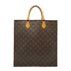 Louis Vuitton Vintage Monogram Canvas Sac Plat Tote Shopping Bag