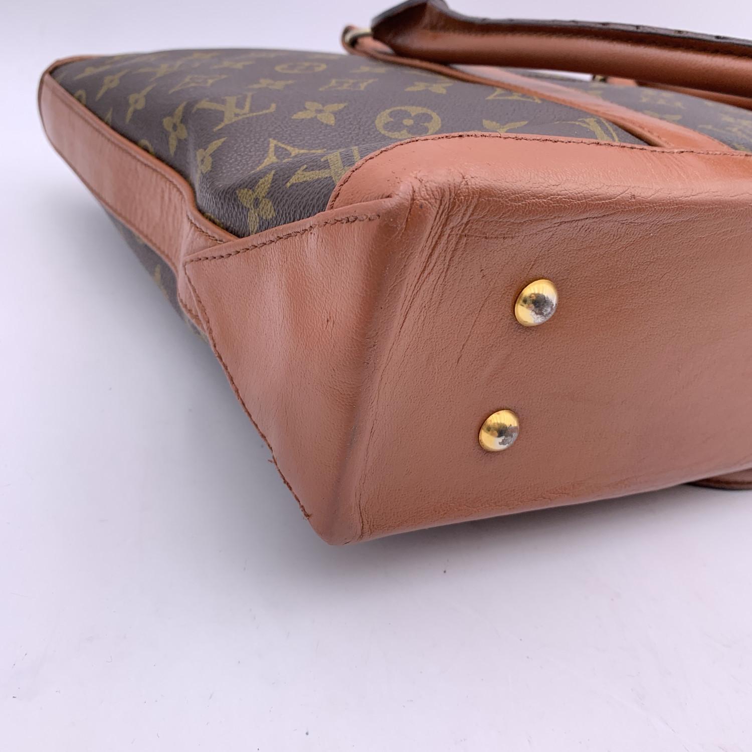 Louis Vuitton Vintage Monogram Canvas Sac Weekend Tote Bag 5