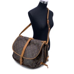 Louis Vuitton Vintage Monogram Canvas Saumur 35 Crossbody Bag