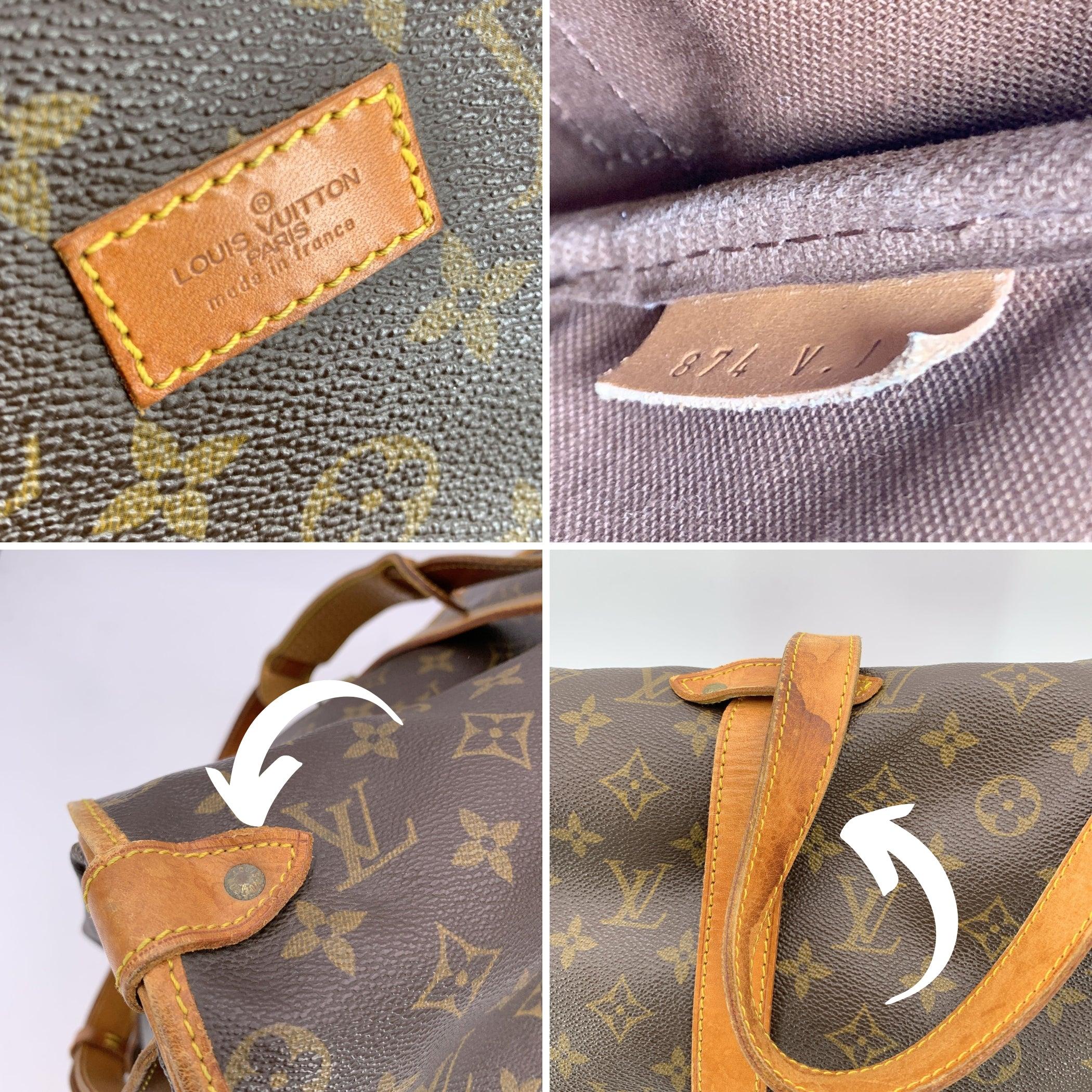 Women's Louis Vuitton Vintage Monogram Canvas Saumur 35 Crossbody Bag For Sale