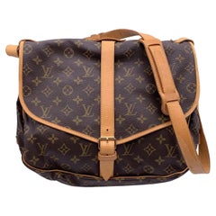 Louis Vuitton Vintage Monogram Canvas Saumur 35 Crossbody Bag