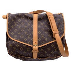 Louis Vuitton Vintage Monogram Canvas Saumur 35 Crossbody Bag